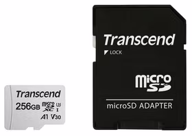 Atminties kortelė TRANSCEND Micro SDXC 256GB su adapteriu C10
