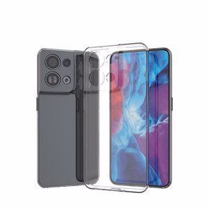 Itin plonas 0.5mm dėklas telefonui Oppo Reno 8 skaidrus