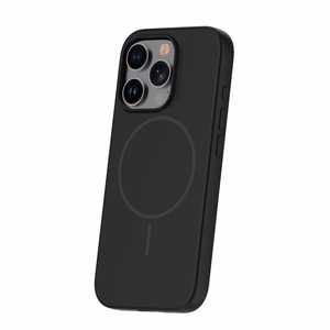 Silikoninis Itin plonas Magnetinis dėklas telefonui iPhone 14 Pro 6,1" juodas