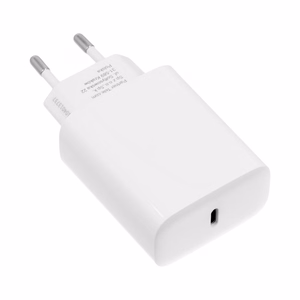 Įkroviklis Forcell + "USB-C (Type-C) to USB-C (Type-C)" (1xUSB-C 3A 25W) baltas