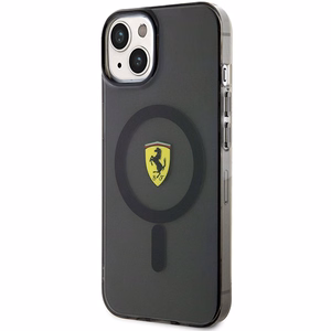 Ferrari FEHMP14MURKK iPhone 14 Plus 6.7" juodas/juodas kietas dėklas Translucent Magnetinis