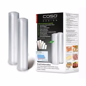 Caso 01225 – transparent vacuum-film rolls, 2 pcs., 25×600 cm