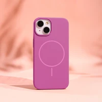 Silikoninis Thin Mag dėklas for iPhone 13 6,1" fuschia