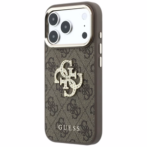 Dėklas, skirtas IPHONE 18 Pro Max/17 Pro Max (Big Strass Logo 4G) (spalva: ruda)