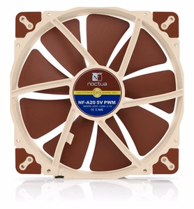 Noctua NF A20 5V PWM Kompiuterio korpuso ventiliatorius 20 cm smėlio, raudonas