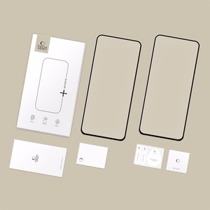 LCD apsauginis stikliukas Tech-Protect Glass Fit+ 2-Pack Samsung S731 S25 FE juodas