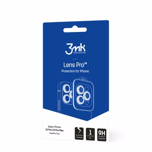 Apsauginis stikliukas kamerai 3mk Lens Pro Apple iPhone 13 Pro/13 Pro Max juodas