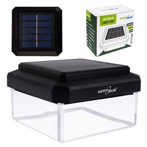 GreenBlue GB128 WW – 100×100 mm saulės energijos LED šviestuvas tvoros stulpui, 3200 K