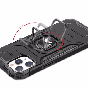 Wozinsky Ring Armor Case stovas tvirtas atsparus dėklas iPhone 13 rožinis auksas