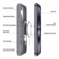 Dėklas Dux Ducis Yind Apple iPhone 16 juodas