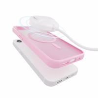 Puro TPU dėklas "GRADIENT" su magnetine ir gradientiniu efektu iPhone 16E, rožinė