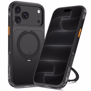 Tech-Protect MagAir Stand MagSafe CC  iPhone 18 Pro Max / 17 Pro Max dėklas, matinis juodas