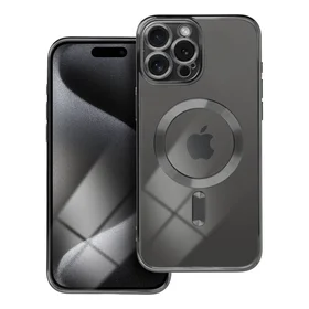 ELECTRO MAG COVER dėklas telefonui suderinamas su Magnetiniu IPHONE 15 Pro Max juodas