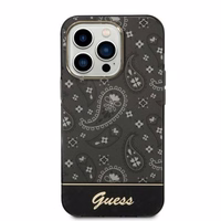 Guess Bandana Paisley Dėklas telefonui iPhone 14 Pro Max 6.7" - juodas
