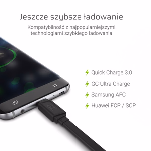 Green Cell KABGC03 USB laidas 0,25 m USB A - USB C, juodas