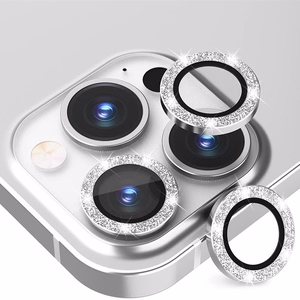 Tempered Glass HARD DIAMOND for camera (LENS) for Iphone 13 Pro/13 Pro Max silver (lens 3 pieces)
