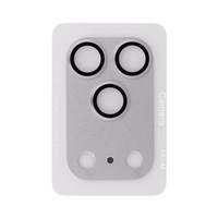 Tempered stiklas Tel Protect 95% AR+AF Full Metal kameros apsauga on camera for Iphone 17 Pro Max sidabrinis (camera island)