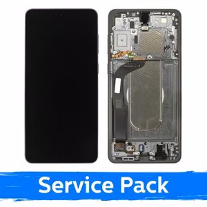 LCD ekranas suderinamas su Samsung S937 S25 Edge su rėmeliu / Titanium Jet Black / (Service Pack)