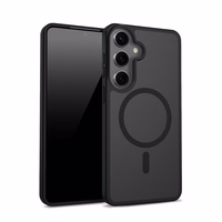 Crong Hybrid Matte Magnetic - MagSafe Case Samsung Galaxy S24 (juodas)