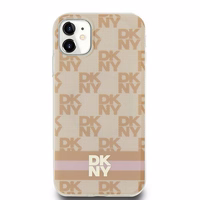 DKNY IML languotas mono raštas ir spausdintos juostos magnetinis dėklas iPhone 11 / Xr - rožinis