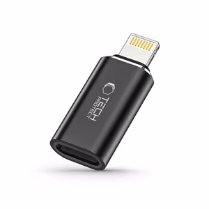 Tech-Protect UltraBoost Lightning (kištukas) / USB-C (lizdas) adapteris - juodas