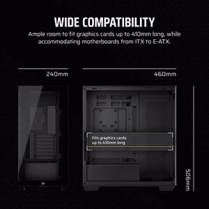 Corsair 3500X RS-R ARGB Midi Tower juodas