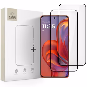 Tech-Protect Glass Fit+ 2 komplektai Apsauginis stiklas Motorola Edge 50 Neo / 60 Neo - juodas (m)