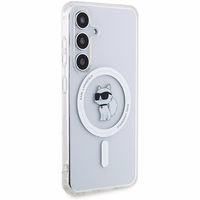 Karl Lagerfeld IML Choupette magnetinis dėklas telefonui Samsung Galaxy S24 - permatomas