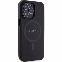 Guess GUHMP13XPSAHMCK iPhone 13 Pro Max 6.7" juodas/juodas hardcase Saffiano MagSafe
