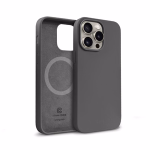 Crong Color Cover Magnetic MagSafe dėklas, skirtas iPhone 15 Pro Max, titano spalvos