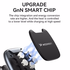 Wozinsky WUMTK magnetinis telefono laikiklis automobilio oro angai - juodas