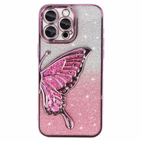 Tel Protect Butterfly vandens atsparus dėklas telefonui iPhone 17 Pro Max - rožinis