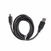 USB A į Type C 3.0 2A kabelis HD2 2 m juodas
