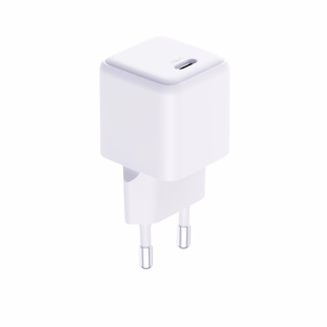 3mk Hyper Charger PD GaN 25W sieninis įkroviklis su USB-C laidu – baltas