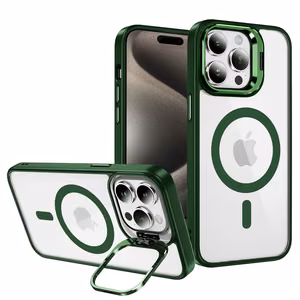 Tel Protect Magnetinis dėklas telefonui su stovu Iphone 14 Pro žalia