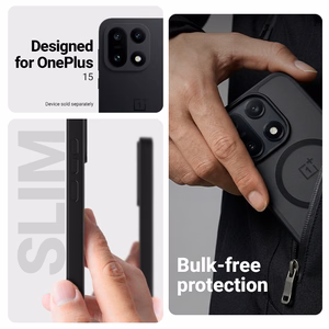 Чехол Crong Hybrid Matte Magnetic MagSafe для OnePlus 15, чёрный