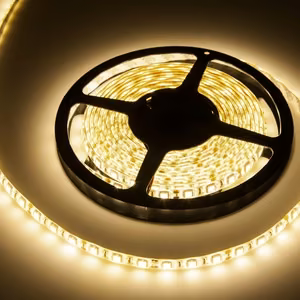 Rebel vandeniui atspari LED juosta, 5 m, šiltai balta, 300 x 5050 SMD, 12 V