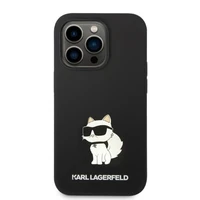 Karl Lagerfeld Silicone Choupette dėklas telefonui iPhone 14 Pro Max - juodas