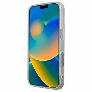 Guess IML 4G Magnetinis dėklas telefonui iPhone 16 Pro - mėlynas