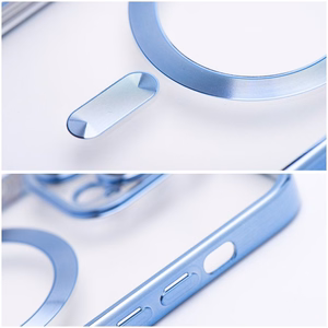 Dėklas Samsung A27 Electro Mag Cover suderinamas su MagSafe mėlynas