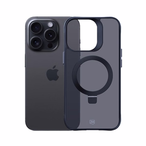 3mk Smoke Чехол Mag&Stand для Apple iPhone 16 Pro Max - чёрный
