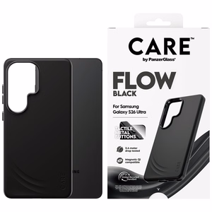 CARE by PanzerGlass Flow juodas Qi dėklas Samsung Galaxy S26 Ultra - juodas