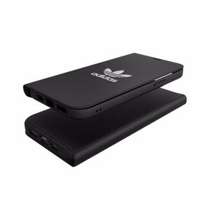 Adidas OR knygos tipo dėklas BASIC iPhone 12 Pro Max - juodas ir baltas