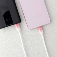 Kabelis FORCELL F-ENERGY C357 gradientinis Type-C į Type-C QC4.0 PD 5A 100W 1 m baltas