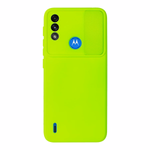 Camshield Soft dėklas telefonui Motorola Moto E7 Power/E7i Power laimo spalvos