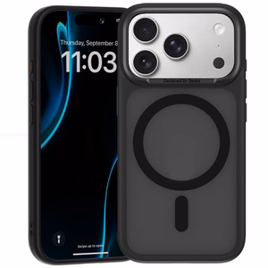 Benks Magnetic Mist dėklas su metaliniu rėmeliu (C.K.FF.AP.BK.0072) iPhone 18 Pro/17 Pro, juodas, su kameros valdymo mygtuku