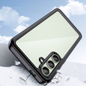 Kosmoso dėklas su gelio rėmu Samsung Galaxy S24 FE - juodas