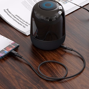 Audio adapteris Acefast C1-08 USB-C to 3.5mm (M) 1.2m juodas