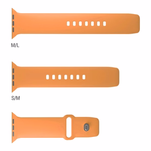 Puro Icon silikoninis dirželis Apple Watch 44 / 45 / 46 / 49 mm – oranžinis