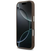 Guess 4G Big 4G Classic Logo dėklas telefonui iPhone 17 Pro - rudas - sidabrinis